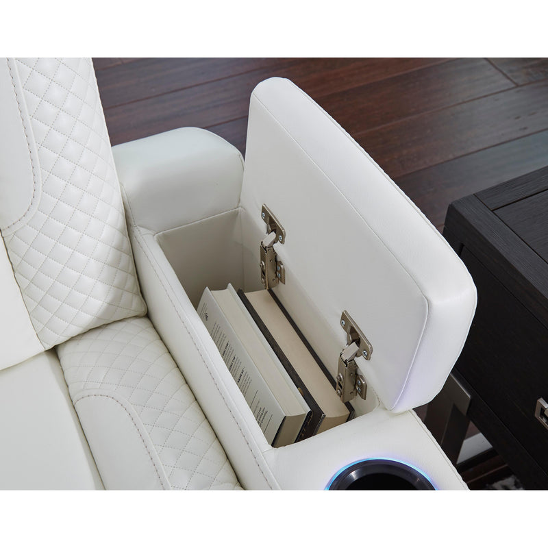 Signature Design by Ashley Party Time 3700415 Power Reclining Sofa with Adjustable Headrest IMAGE 11
