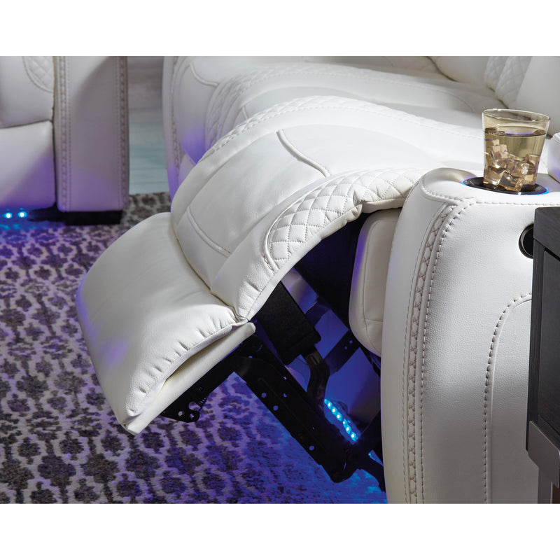Signature Design by Ashley Party Time 3700415 Power Reclining Sofa with Adjustable Headrest IMAGE 13