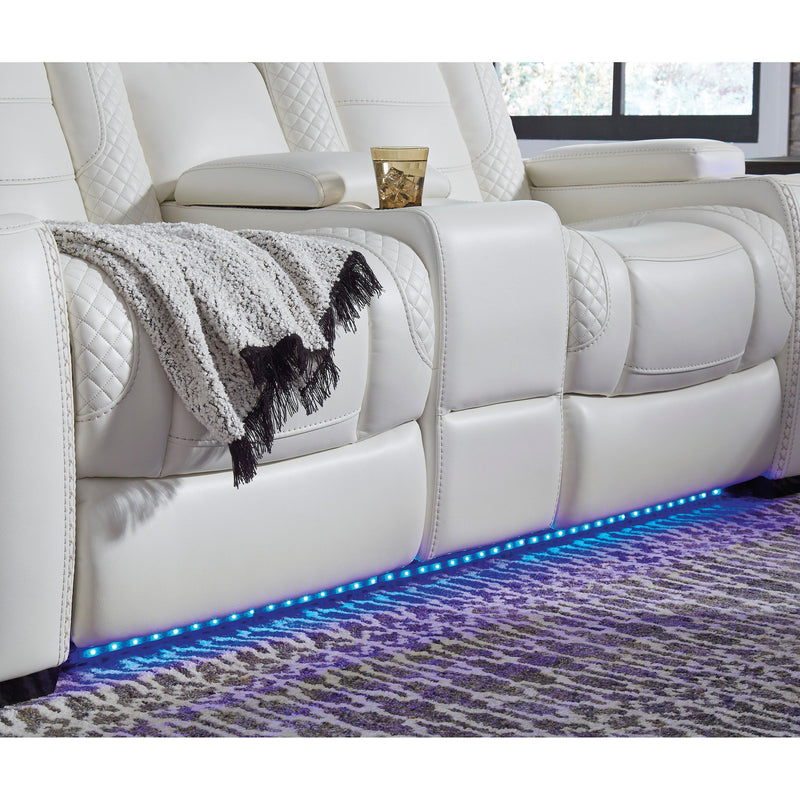 Signature Design by Ashley Party Time 3700415 Power Reclining Sofa with Adjustable Headrest IMAGE 14
