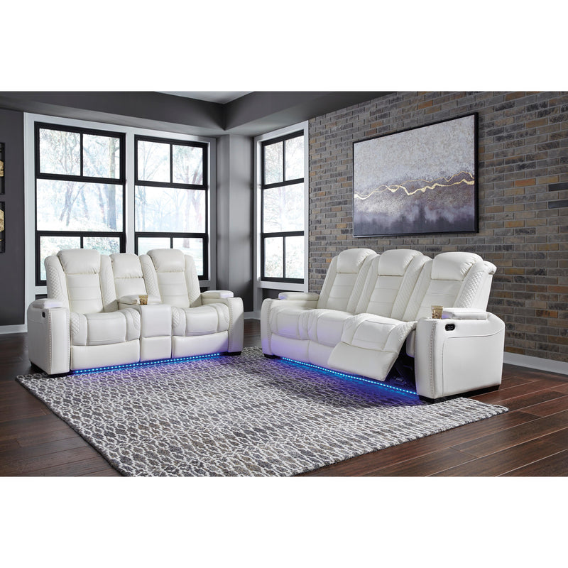Signature Design by Ashley Party Time 3700415 Power Reclining Sofa with Adjustable Headrest IMAGE 16