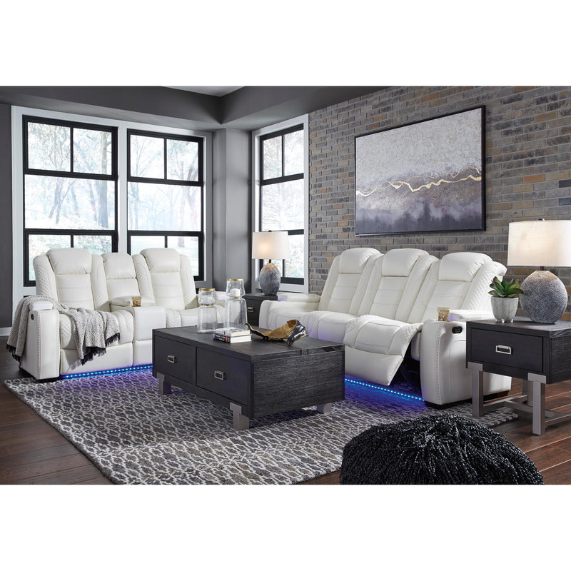 Signature Design by Ashley Party Time 3700415 Power Reclining Sofa with Adjustable Headrest IMAGE 17