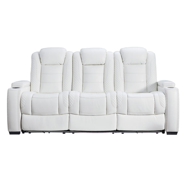 Signature Design by Ashley Party Time 3700415 Power Reclining Sofa with Adjustable Headrest IMAGE 1