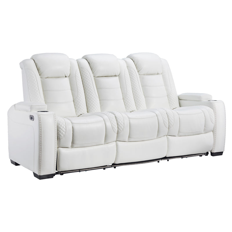 Signature Design by Ashley Party Time 3700415 Power Reclining Sofa with Adjustable Headrest IMAGE 3