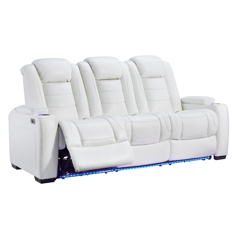 Signature Design by Ashley Party Time 3700415 Power Reclining Sofa with Adjustable Headrest IMAGE 5