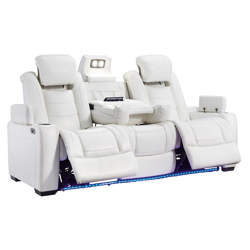 Signature Design by Ashley Party Time 3700415 Power Reclining Sofa with Adjustable Headrest IMAGE 6