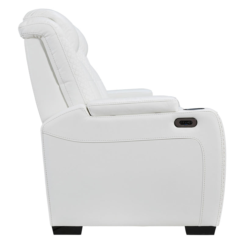 Signature Design by Ashley Party Time 3700415 Power Reclining Sofa with Adjustable Headrest IMAGE 7