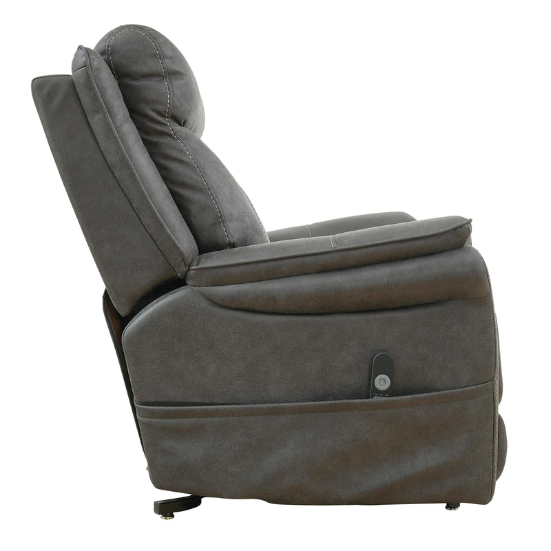  Signature Design by Ashley Lorreze Leather Look Lift Chair with Heat and Massage 8530512 IMAGE 5
