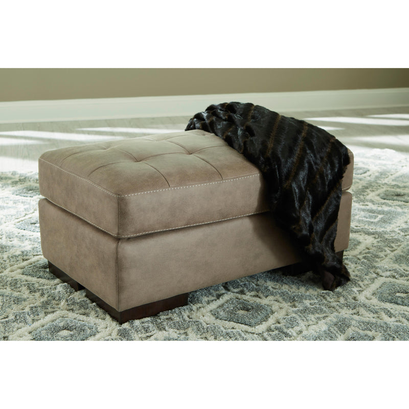 Signature Design by Ashley Maderla Leather Look Ottoman 6200314 IMAGE 1