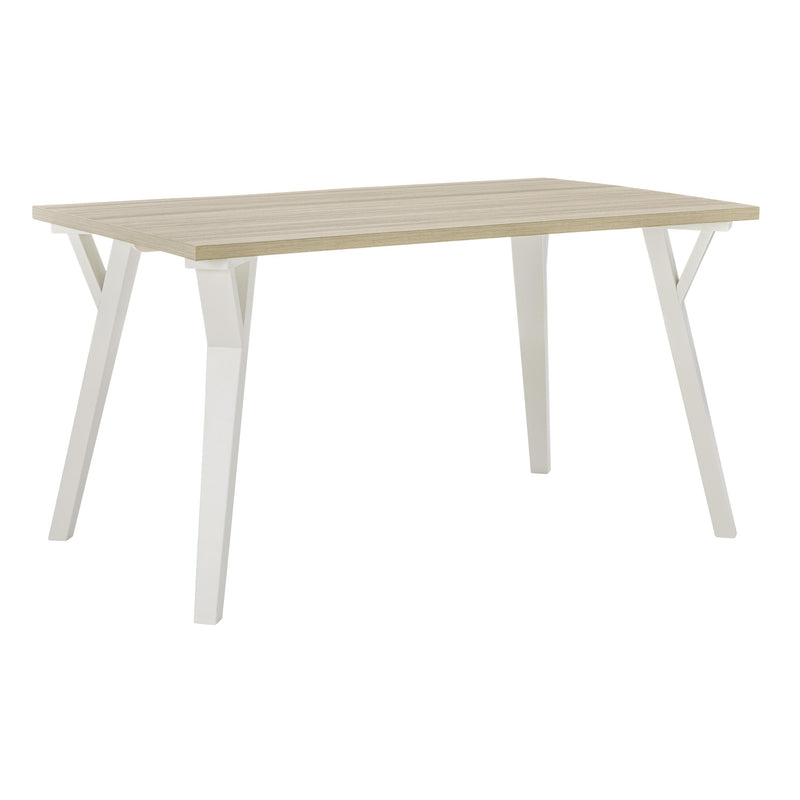 Grannen Dining Table - White/Natural - (D407-25) Grannen Dining Table - White/Natural - (D407-25)