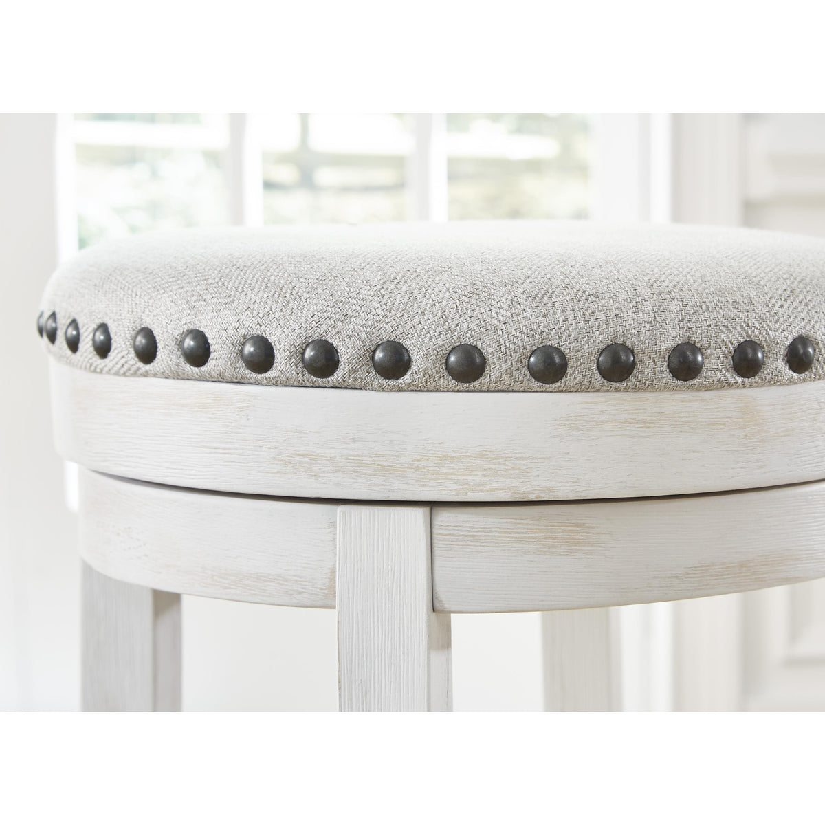 Signature Design by Ashley Valebeck D546-324 Upholstered Swivel Stool