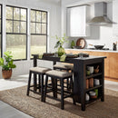  Liberty Furniture Industries Inc. Brook Creek 942B-CD-5CTS 5 Piece Counter Set - Black IMAGE 1