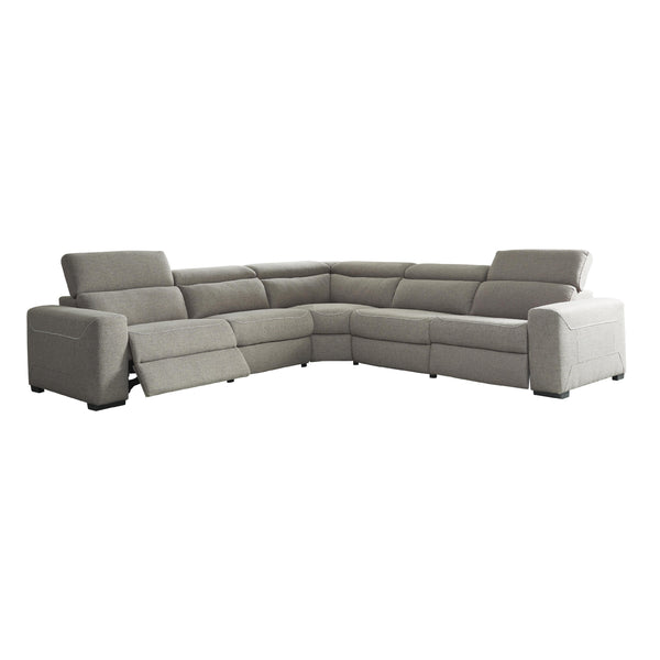 Signature Design by Ashley Mabton Power Reclining Fabric 5 pc Sectional 7700558/7700546/7700577/7700546/7700562 IMAGE 1