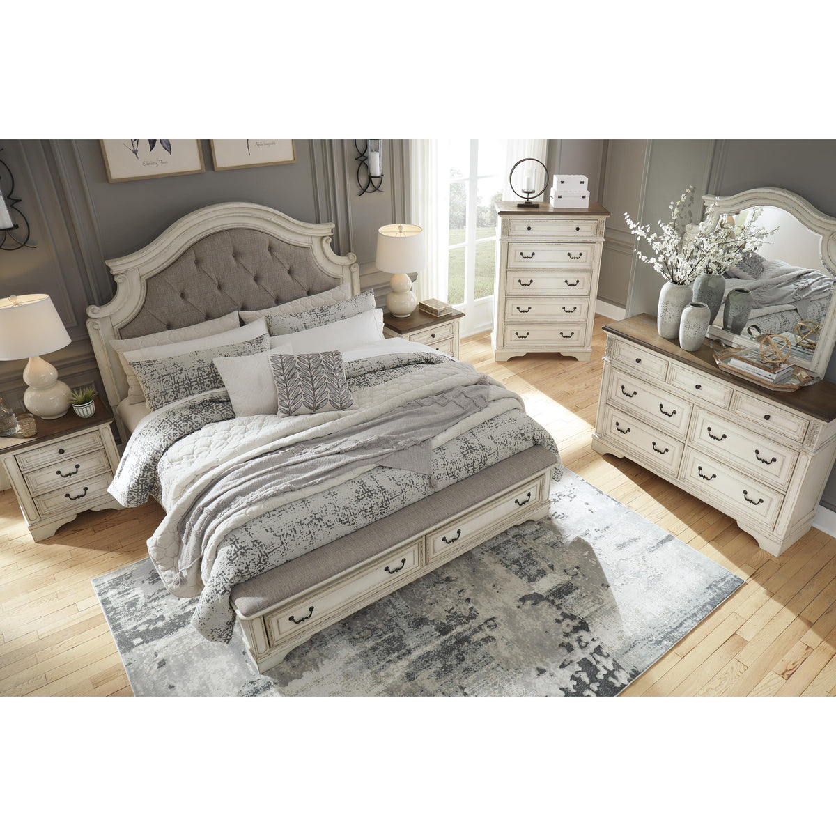 Signature Design by Ashley Realyn B743B20 King Upholstered Bed