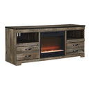 Signature Design by Ashley Trinell W446W5 63" TV Stand with Electric Fireplace IMAGE 1