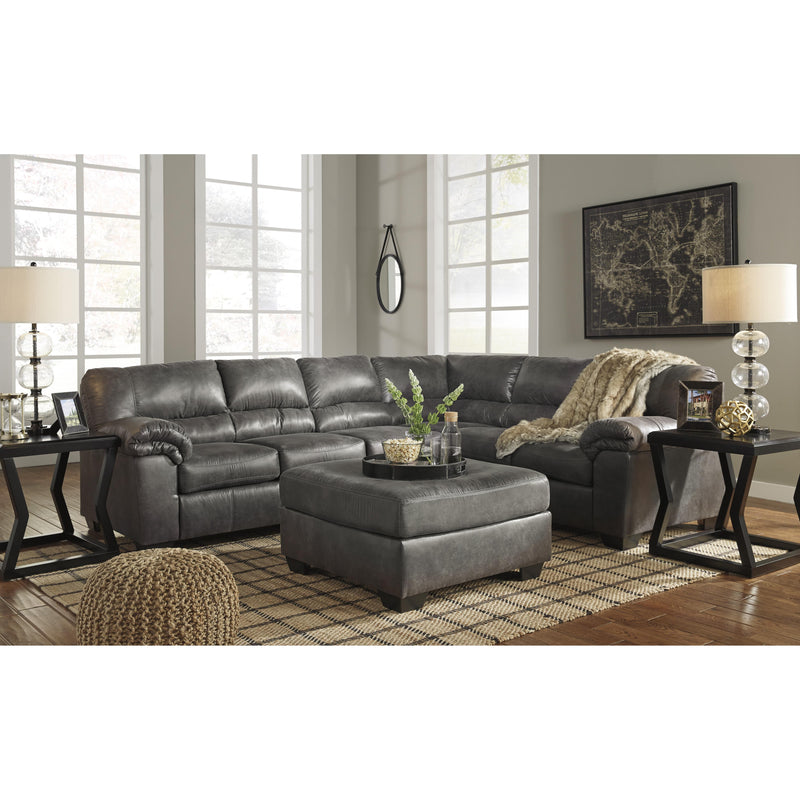  Signature Design by Ashley Bladen Leather Look Ottoman 1202108 IMAGE 4