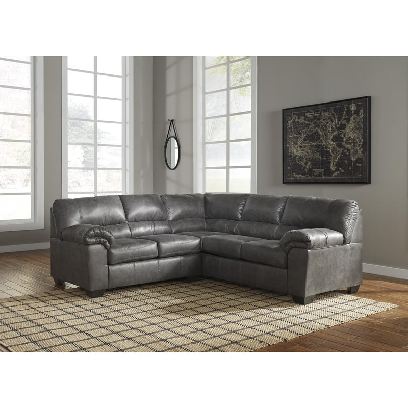  Signature Design by Ashley Bladen Leather Look 2 pc Sectional 1202155/1202167 IMAGE 2