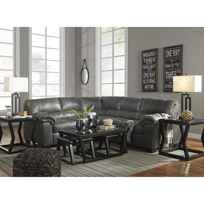  Signature Design by Ashley Bladen Leather Look 2 pc Sectional 1202155/1202167 IMAGE 3