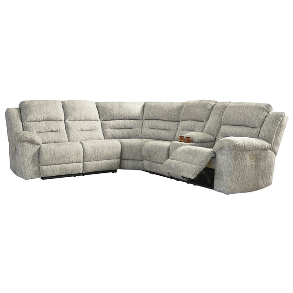 Signature Design by Ashley Family Den Power Reclining Fabric 3 pc Sectional 5180263/5180275/5180277 IMAGE 1