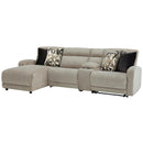 Signature Design by Ashley Colleyville 54405S5 4 pc Power Reclining Sectional with Chaise IMAGE 1