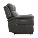 Signature Design by Ashley Dendron Power Reclining Leather Match Loveseat U6370274 IMAGE 3