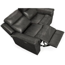 Signature Design by Ashley Dendron Power Reclining Leather Match Loveseat U6370274 IMAGE 5