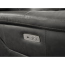 Signature Design by Ashley Dendron Power Reclining Leather Match Loveseat U6370274 IMAGE 7