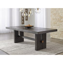 Signature Design by Ashley Burkhaus Dining Table with Trestle Base D984-45 IMAGE 6