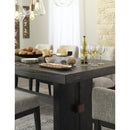 Signature Design by Ashley Burkhaus Dining Table with Trestle Base D984-45 IMAGE 7