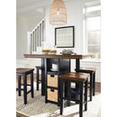 Signature Design by Ashley Dolingham Counter Height Dining Table with Pedestal Base D620-223 IMAGE 10