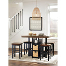 Signature Design by Ashley Dolingham Counter Height Dining Table with Pedestal Base D620-223 IMAGE 7