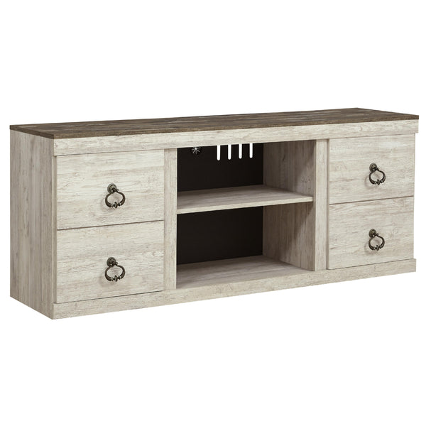 Signature Design by Ashley Willowton EW0267-268 Large TV Stand with Fi