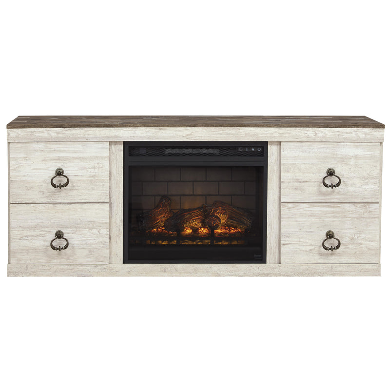 Signature Design by Ashley Willowton EW0267-268 Large TV Stand with Fi