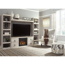  Signature Design by Ashley Willowton EW0267W9 4 pc Entertainment Center with Electric Fireplace IMAGE 2