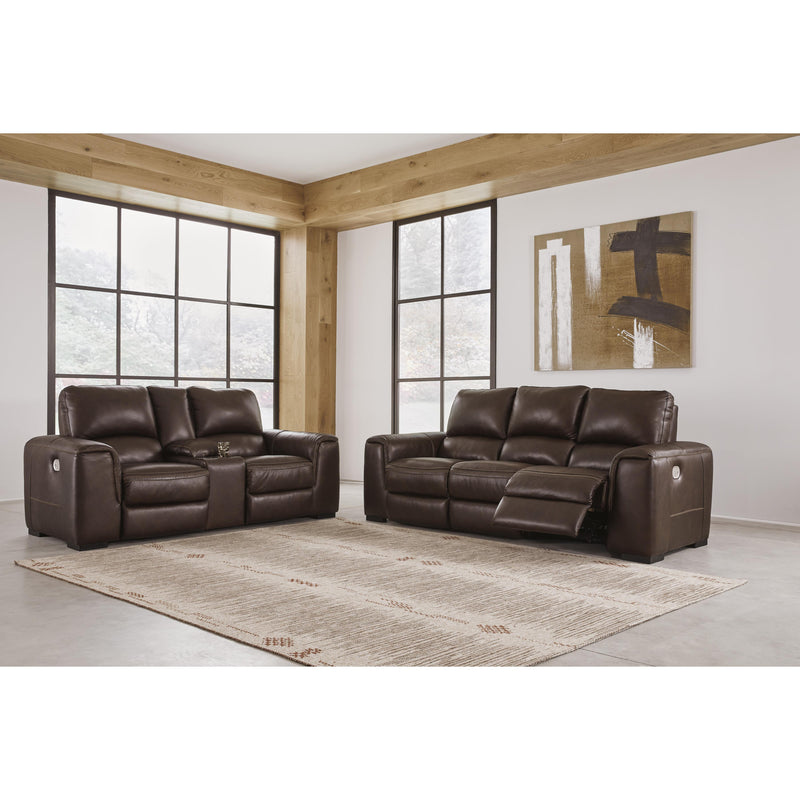 Signature Design by Ashley Alessandro Power Reclining Leather Match Sofa U2550215 IMAGE 11