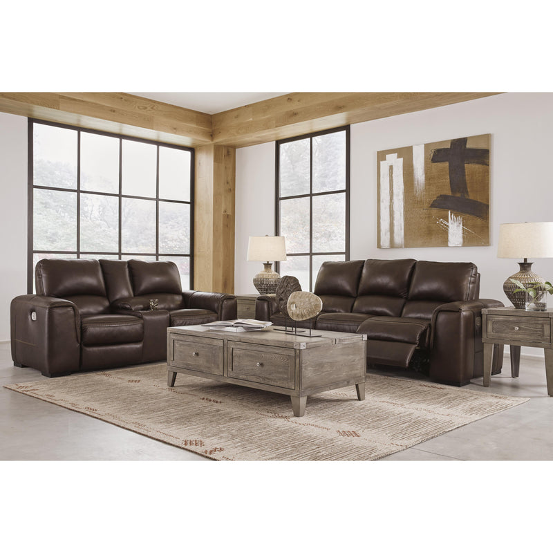 Signature Design by Ashley Alessandro Power Reclining Leather Match Sofa U2550215 IMAGE 12