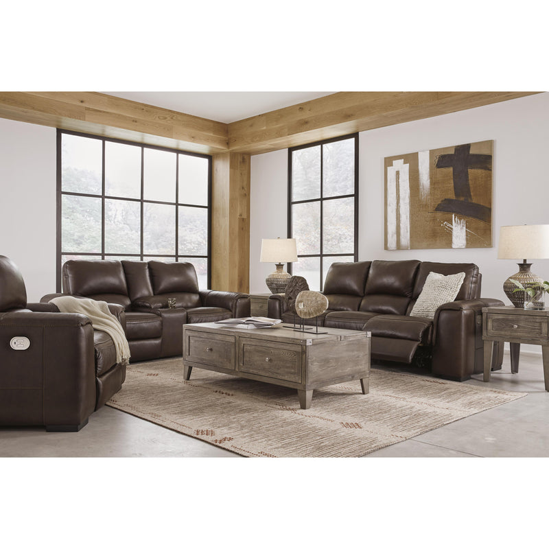Signature Design by Ashley Alessandro Power Reclining Leather Match Sofa U2550215 IMAGE 15