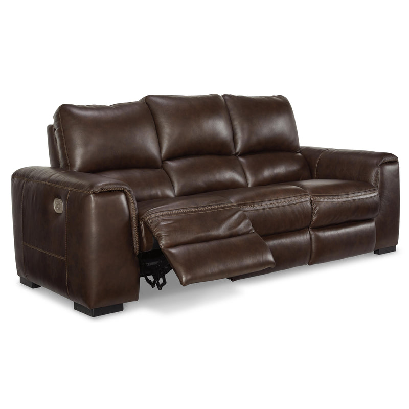 Signature Design by Ashley Alessandro Power Reclining Leather Match Sofa U2550215 IMAGE 2