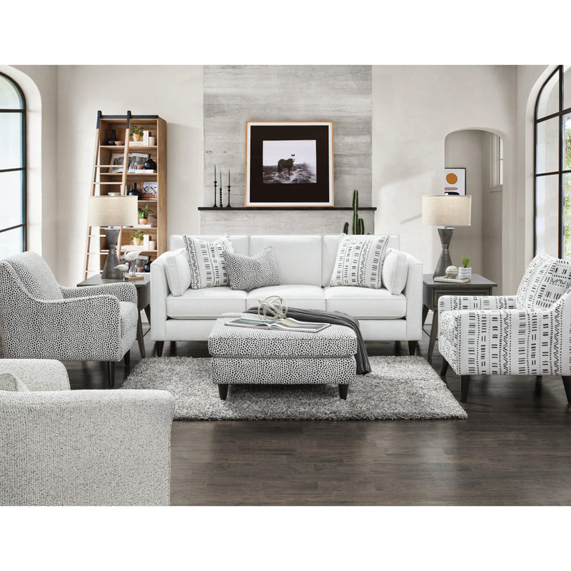 Fusion Furniture Stationary Fabric Sofa 17-00-KP WINSTON SALT IMAGE 2