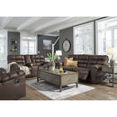 Signature Design by Ashley Derwin Reclining Leather Look Loveseat 2840194 IMAGE 11