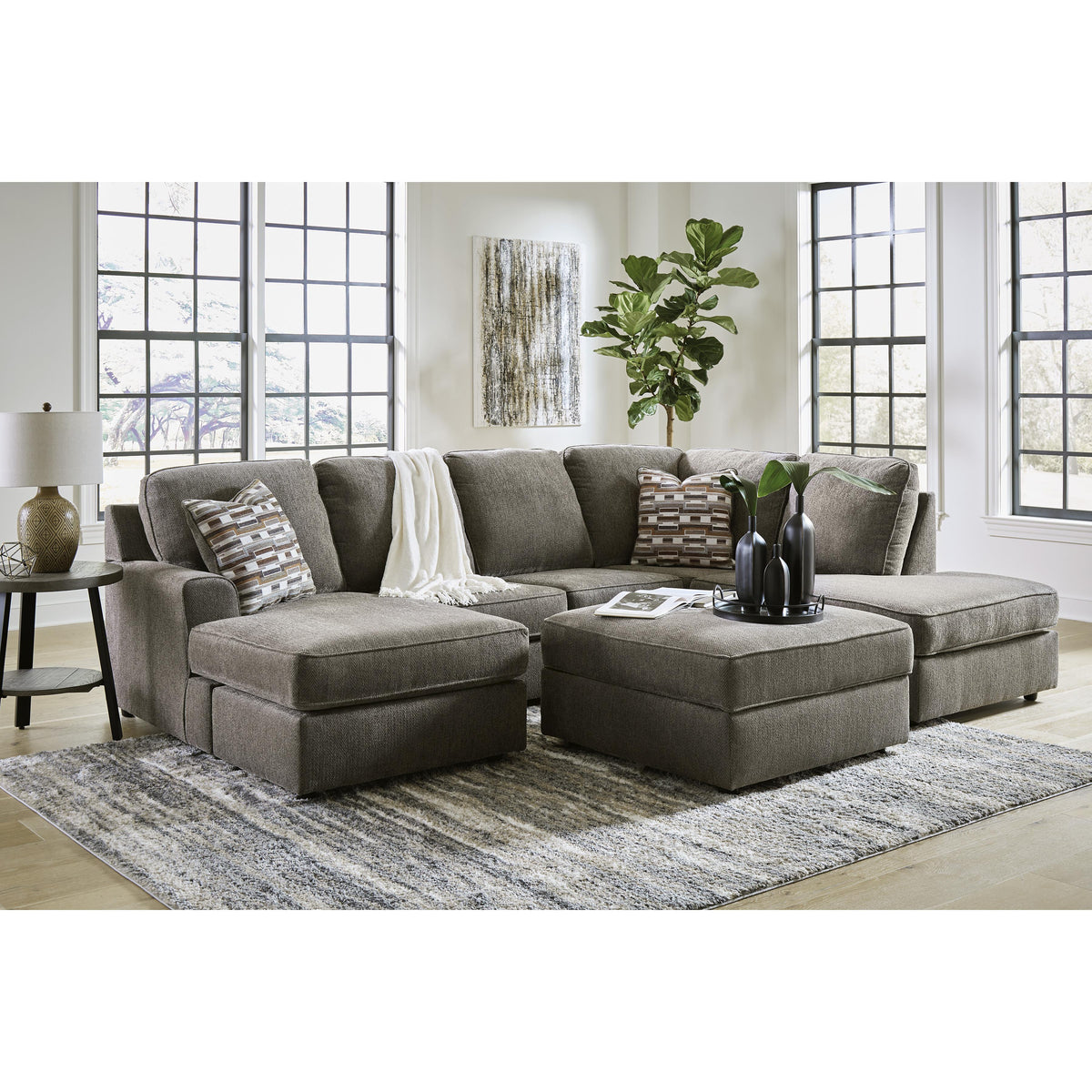 S&S CONTRACT FURNITURE コンテンポラリー モダン 別注家具 SEC8044 Right/left Reclining Corner Sectional With Bluetooth