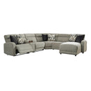 Signature Design by Ashley Colleyville 54405S12 6 pc Power Reclining Sectional with Chaise IMAGE 1