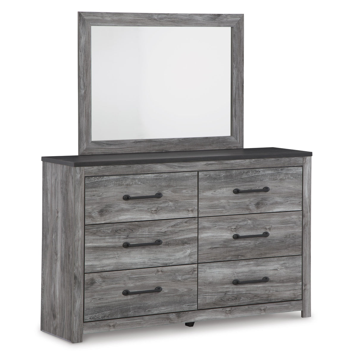 grey dresser with mirror Reclaimed Oak Carved Storage Bedroom Set (Bed, Dresser, & Nightstand) creating a glamorous sanctuary in your bedroom Evangeline 9-drawer Dresser with Mirror