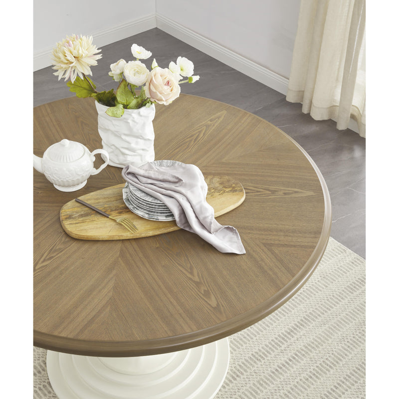 Round Pedestal Base Dining Table