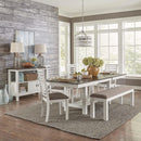  Liberty Furniture Industries Inc. Brook Bay 182-C9001B Uph Dining Bench IMAGE 2
