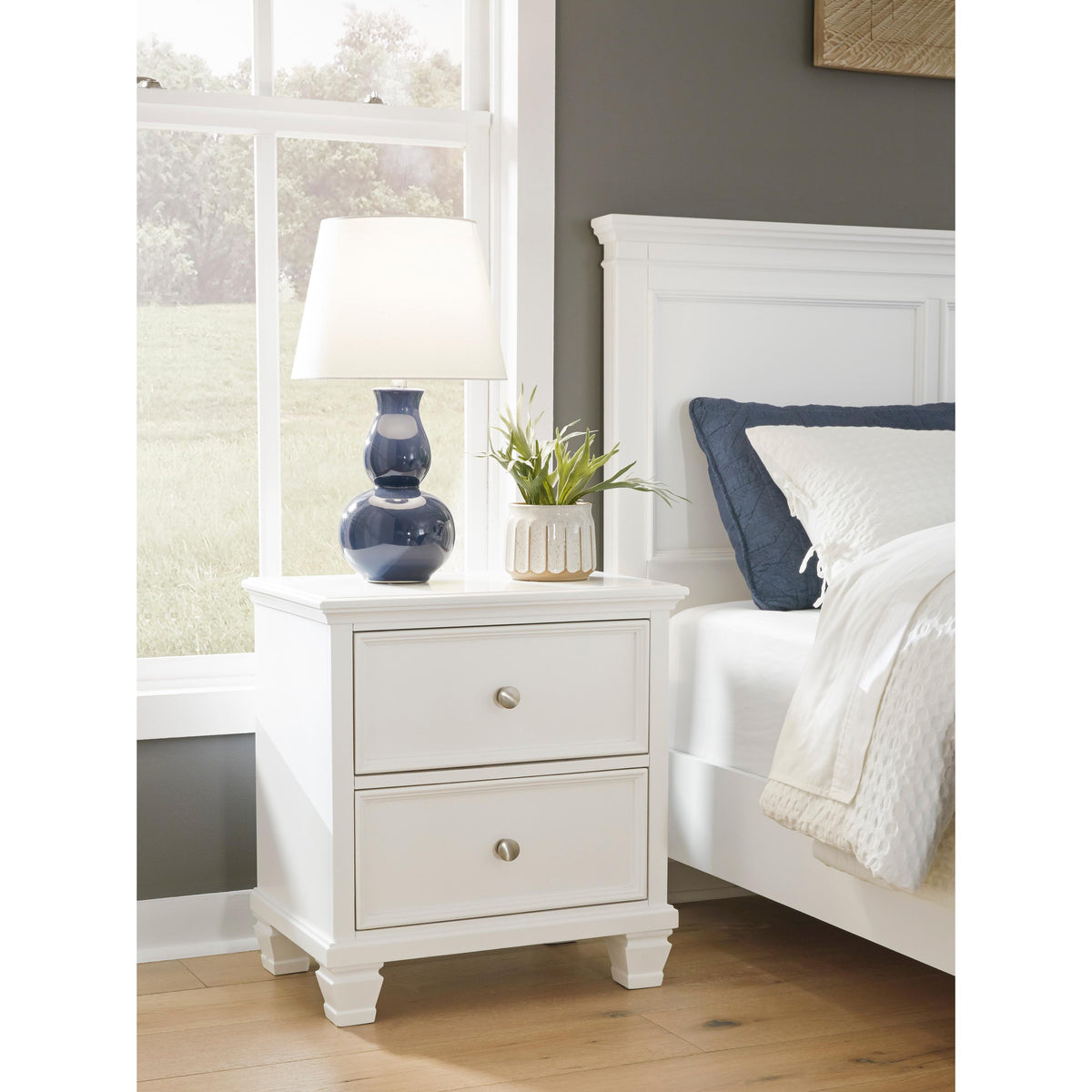 Signature Design by Ashley Fortman B680-92 Two Drawer Night Stand