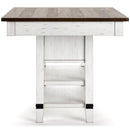 Signature Design by Ashley Valebeck Counter Height Dining Table with Pedestal Base D546-32 IMAGE 4
