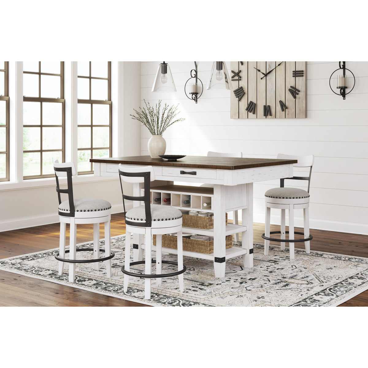 Signature Design by Ashley Valebeck D546-32 Rectangular Dining Room Co