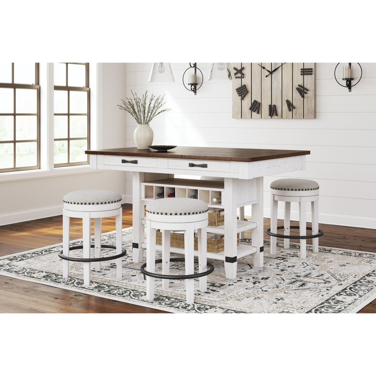 Signature Design by Ashley Valebeck D546-32 Rectangular Dining Room Co