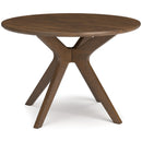 Signature Design by Ashley Round Lyncott Dining Table with Pedestal Base D615-15 IMAGE 1