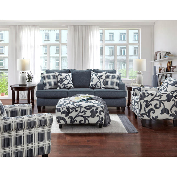 Fusion Furniture Truth Or Dare Fabric Sofabed 2334 TRUTH OR DARE NAVY IMAGE 1